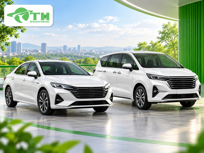Minh họa: So sánh kiểu xe theo hành khách, hành lý và mục đích sử dụng